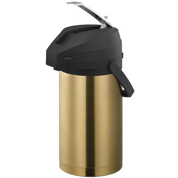 Airpot with Lever Lid, 3L Stainless Steel Lined, Vintage Gold